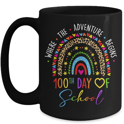 100th Day Of School Teacher 100 Days Smarter Rainbow Mug | teecentury