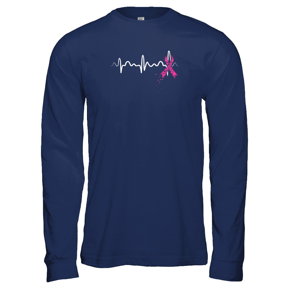 Breast Cancer Heartbeat Awareness T-Shirt & Tank Top | Teecentury.com