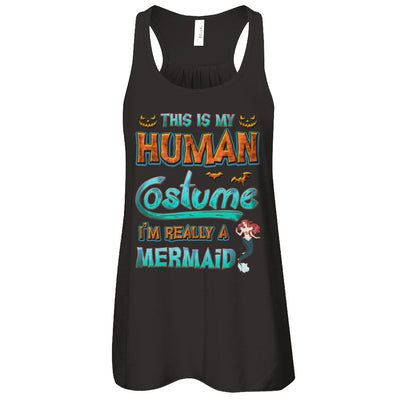Mermaid Halloween My Human Costume I'm Really A Mermaid T-Shirt & Tank Top | Teecentury.com