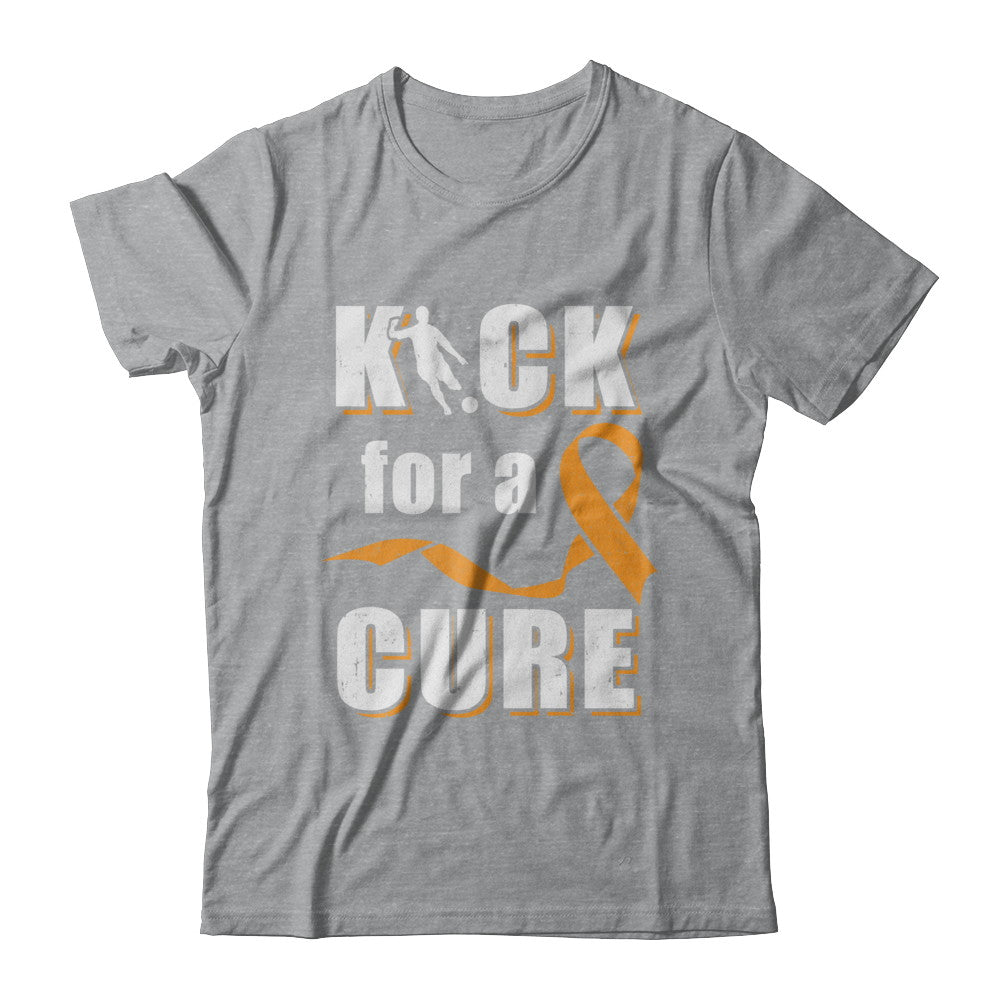 Kick For A Cure Soccer Orange Multiple Sclerosis Awareness T-Shirt & Hoodie | Teecentury.com