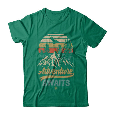 Vintage Adventure Awaits Camping Camper Outdoor Travel T-Shirt & Hoodie | Teecentury.com