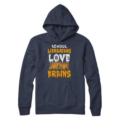 School Librarians Love Brains Halloween Costume T-Shirt & Hoodie | Teecentury.com