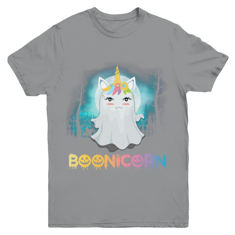 Boonicorn Ghost Unicorn Halloween Girls Youth Youth Shirt | Teecentury.com