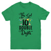 10Th Birthday Girl This Girl Is Now Double Digits Youth Youth Shirt | Teecentury.com