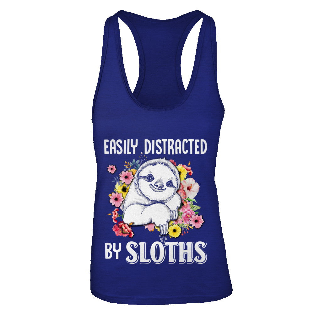 Easily Distracted By Sloths T-Shirt & Tank Top | Teecentury.com