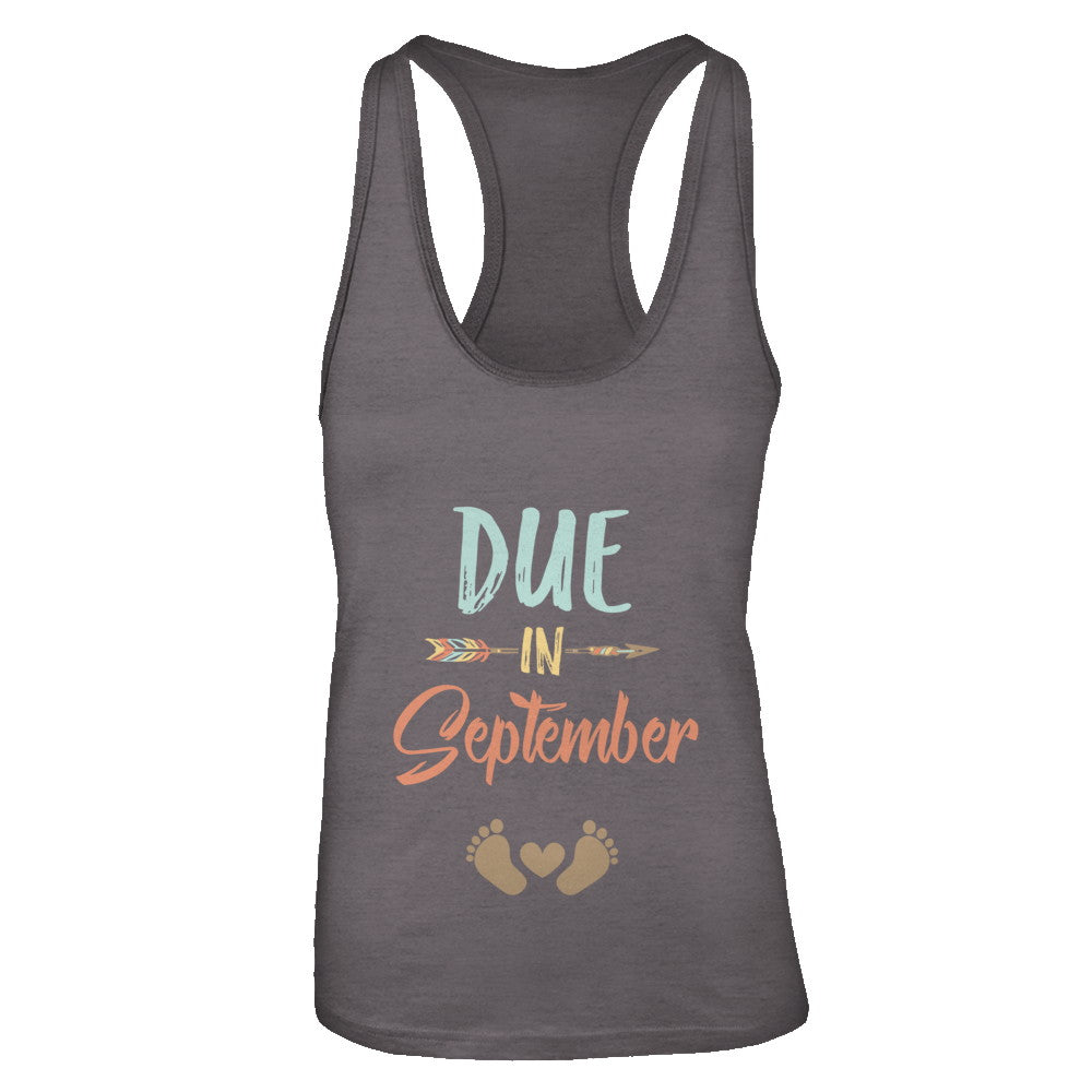 Due Date September 2022 Announcement Mommy Bump Pregnancy T-Shirt & Tank Top | Teecentury.com