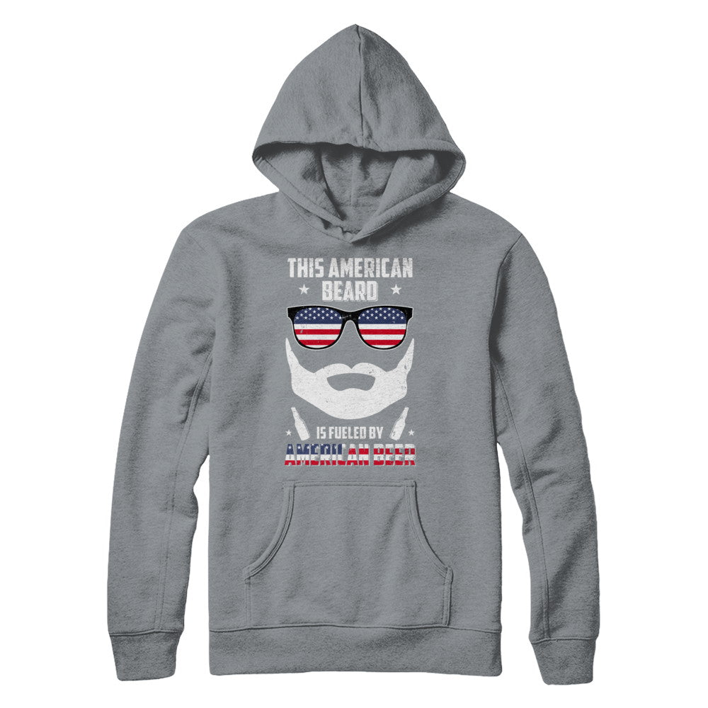This American Beard Is Fueled By American Beer T-Shirt & Hoodie | Teecentury.com