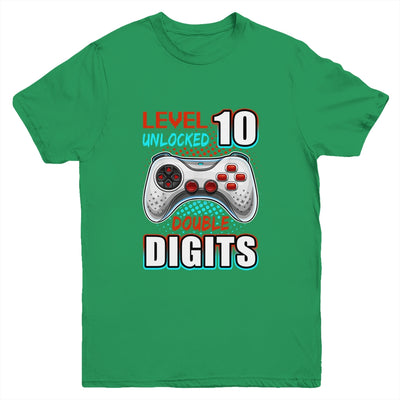 10th Birthday For Boys Double Digits 10 Year Old Gamer Youth Youth Shirt | Teecentury.com