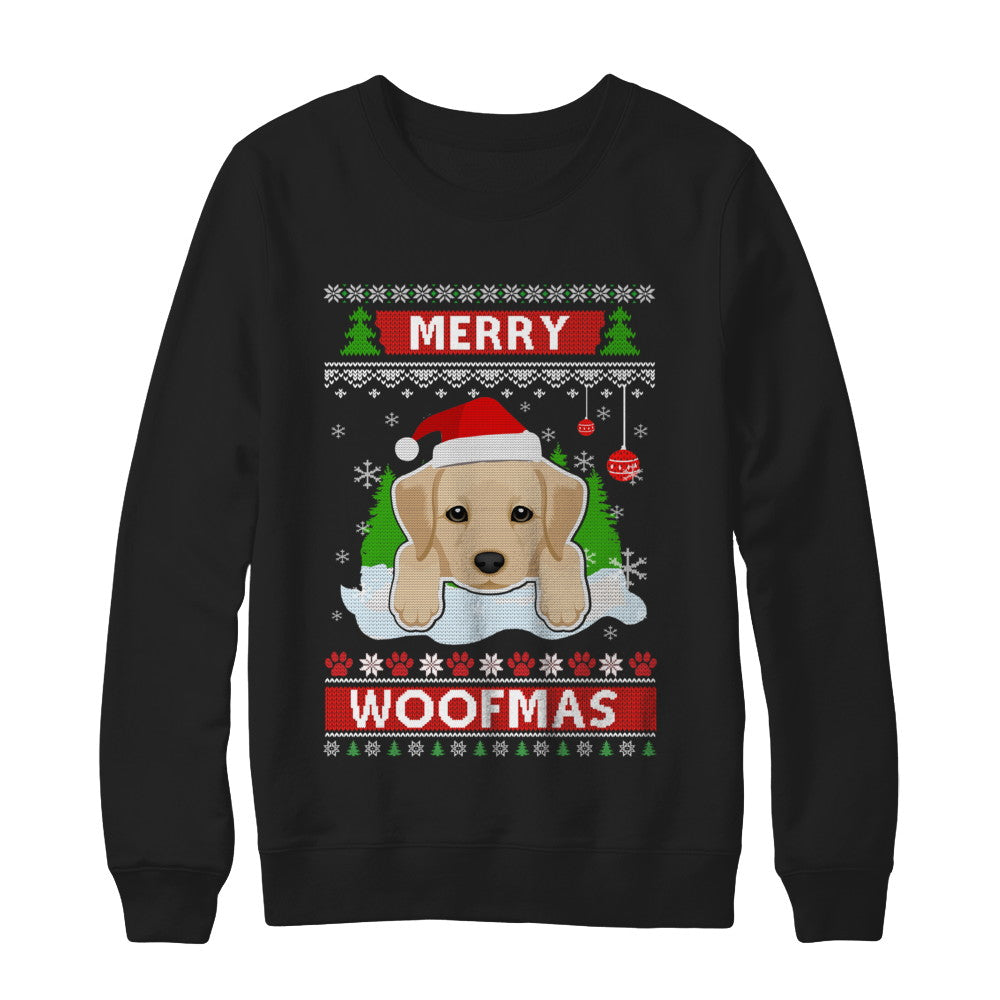 Labrador Merry Woofmas Ugly Christmas Sweater T-Shirt & Sweatshirt | Teecentury.com