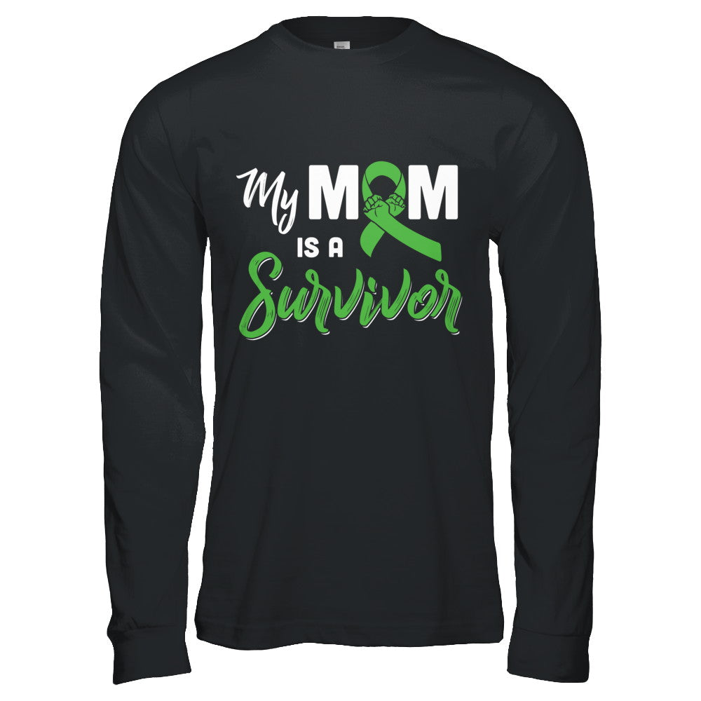 My Mom Is A Survivor Lymphoma Son Daughter T-Shirt & Hoodie | Teecentury.com