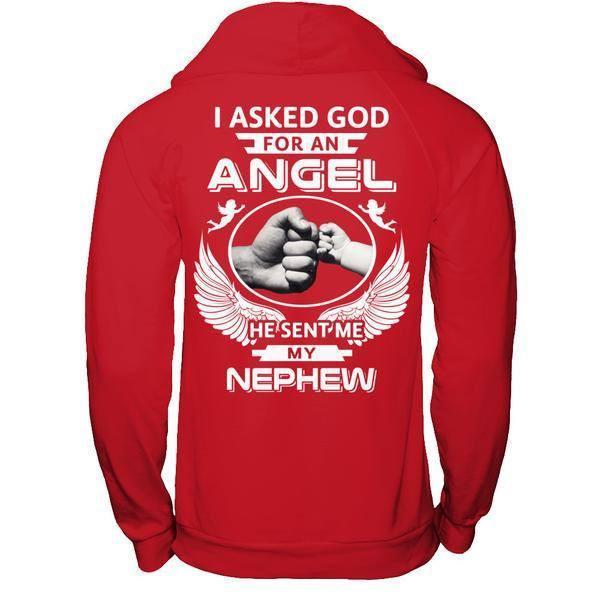 I Asked God For An Angel He Sent Me My Nephew T-Shirt & Hoodie | Teecentury.com