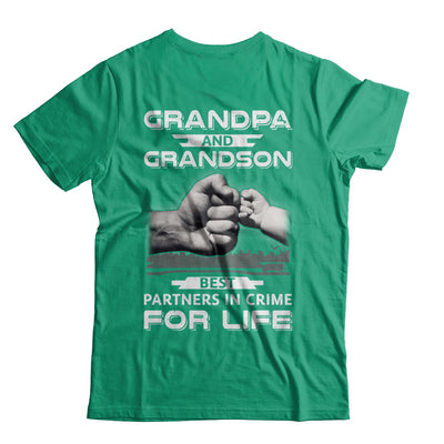 Grandpa And Grandson Best Partners In Crime For Life T-Shirt & Hoodie | Teecentury.com