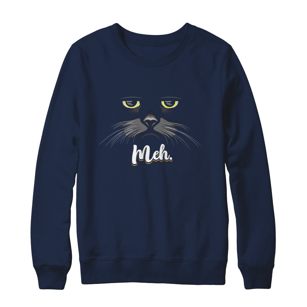 Funny Halloween Cat Meh Gift T-Shirt & Sweatshirt | Teecentury.com