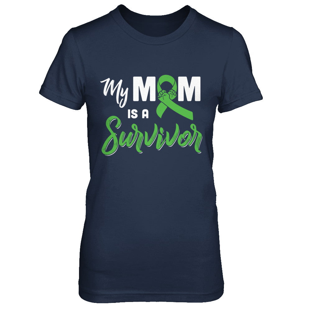My Mom Is A Survivor Lymphoma Son Daughter T-Shirt & Hoodie | Teecentury.com