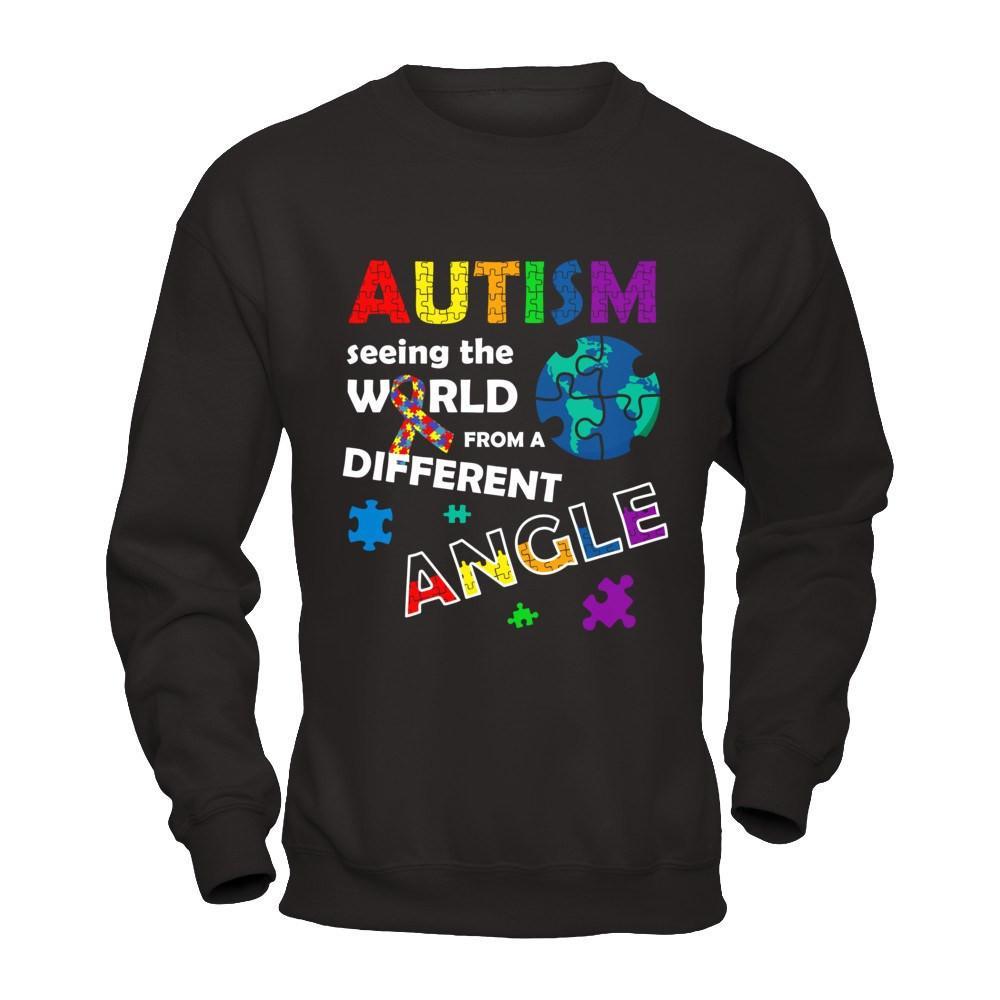 Autism Seeing The World Differently Angel T-Shirt & Hoodie | Teecentury.com