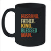 Husband Father King Blessed Man Pride Black Dad Gift Mug Coffee Mug | Teecentury.com