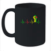Black Pride Power Fist Heartbeat Strong Together Mug Coffee Mug | Teecentury.com