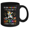 So Long Kindergarten Here I Come 1st Grade Dabbing Unicorn Mug Coffee Mug | Teecentury.com