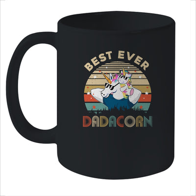Best Ever Dadacorn Dad And Baby Fathers Day Gift Vintage Mug Coffee Mug | Teecentury.com