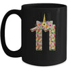 11th Birthday Girl 11 Years Old Awesome Unicorn Flower Mug Coffee Mug | Teecentury.com