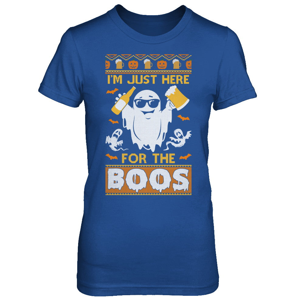 I'm Just Here For The Boos Halloween Ugly Sweater T-Shirt & Hoodie | Teecentury.com