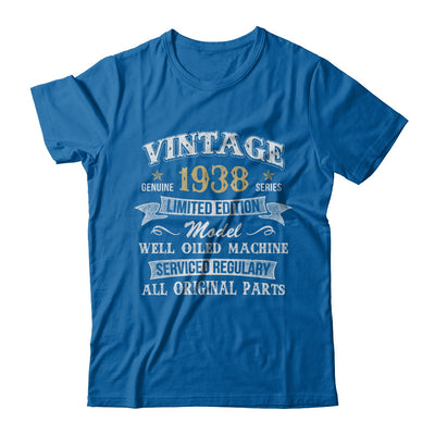 Vintage 84th Birthday Funny 1938 All Original Parts T-Shirt & Hoodie | Teecentury.com