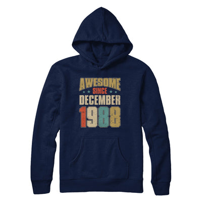 Vintage Retro Awesome Since December 1988 34th Birthday T-Shirt & Hoodie | Teecentury.com