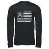 Gray Ribbon Diabetes Awareness US Flag T-Shirt & Hoodie | Teecentury.com