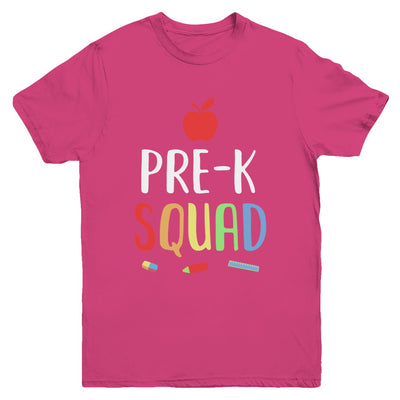 Pre-K Preschool Squad Back To School Teacher Gift Youth Youth Shirt | Teecentury.com