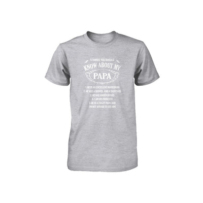 5 Things You Should Know About My Papa Youth Youth Shirt | Teecentury.com
