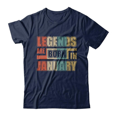 Classic Vintage Legends Are Born In January Birthday T-Shirt & Hoodie | Teecentury.com