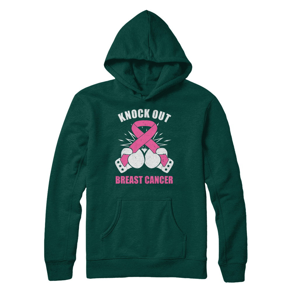 Boxing Knock Out Breast Cancer Awareness Support T-Shirt & Hoodie | Teecentury.com