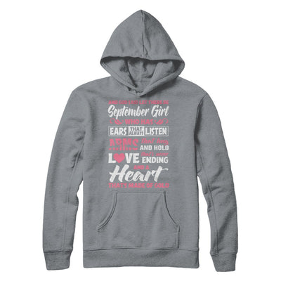 And God Said Let There Be September Girl Ears Arms Love Heart T-Shirt & Hoodie | Teecentury.com