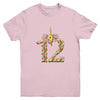 12th Birthday Girl 12 Years Old Awesome Unicorn Flower Youth Youth Shirt | Teecentury.com