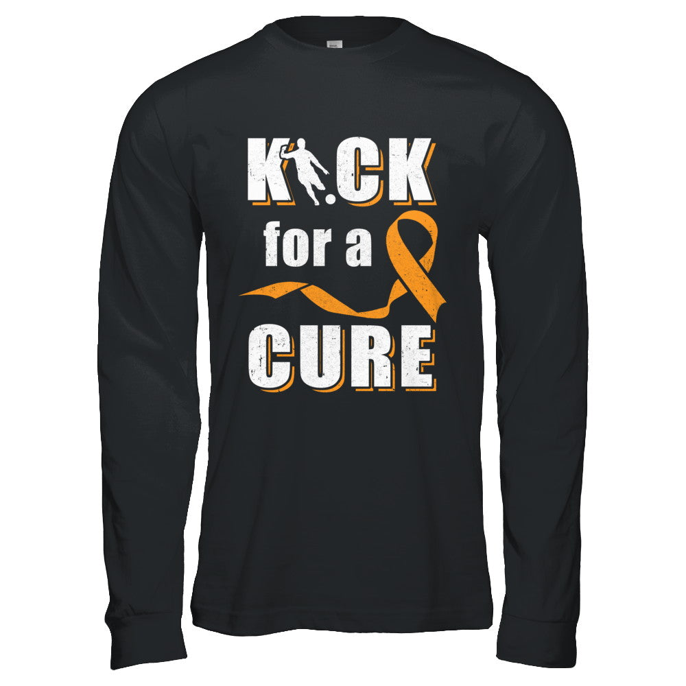 Kick For A Cure Soccer Orange Multiple Sclerosis Awareness T-Shirt & Hoodie | Teecentury.com