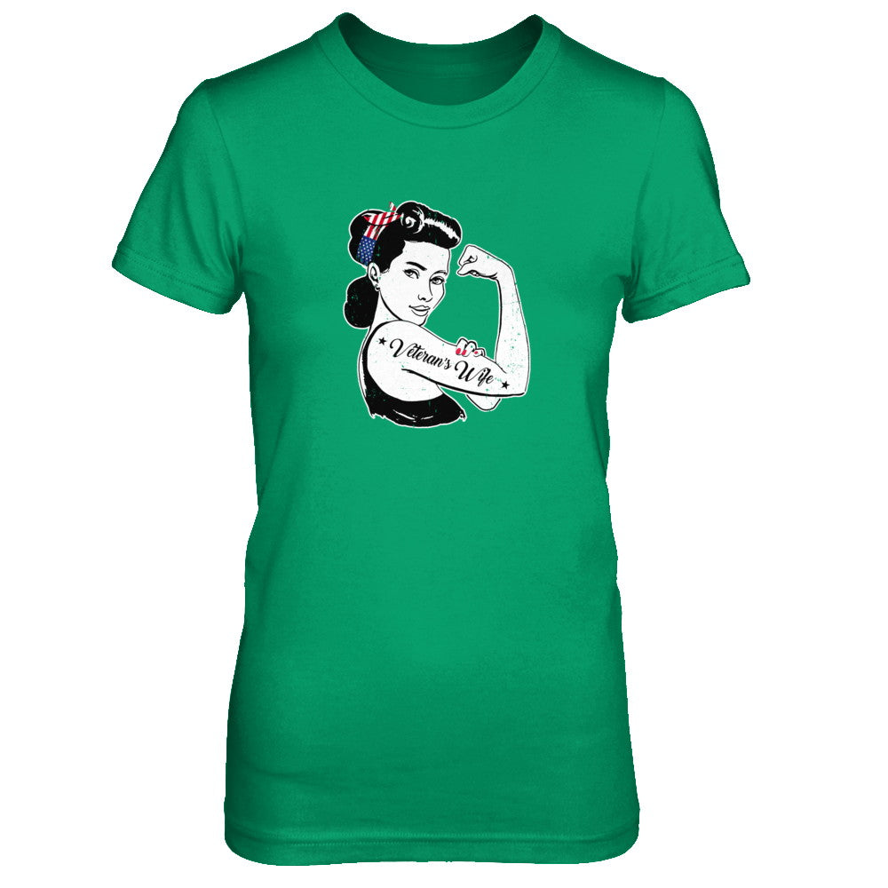 4Th Of July Veteran's Wife From Husband Army T-Shirt & Tank Top | Teecentury.com