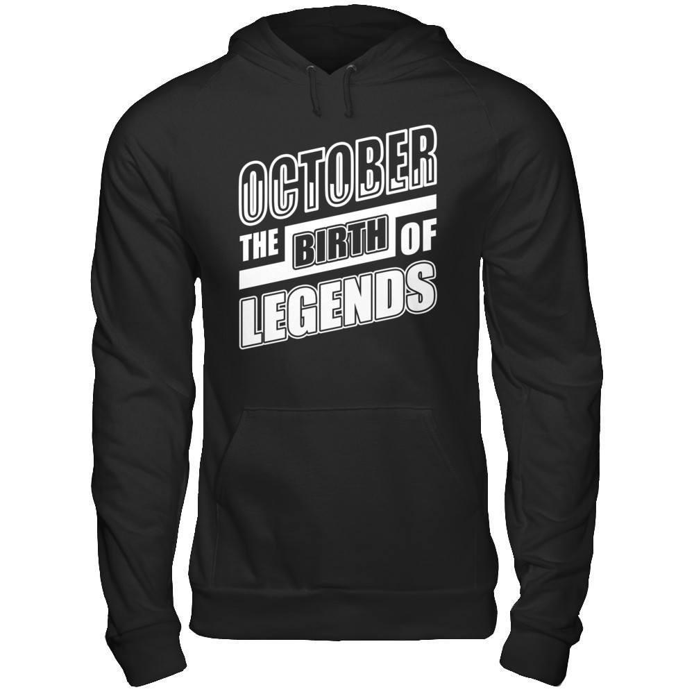 October The Birth Of Legends T-Shirt & Hoodie | Teecentury.com