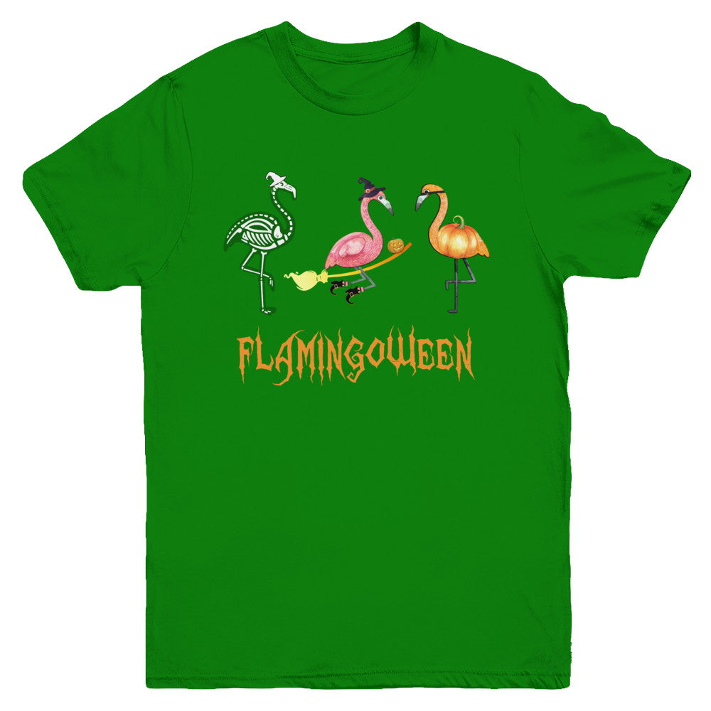 Funny Flamingo Halloween Flamingoween Youth Youth Shirt | Teecentury.com