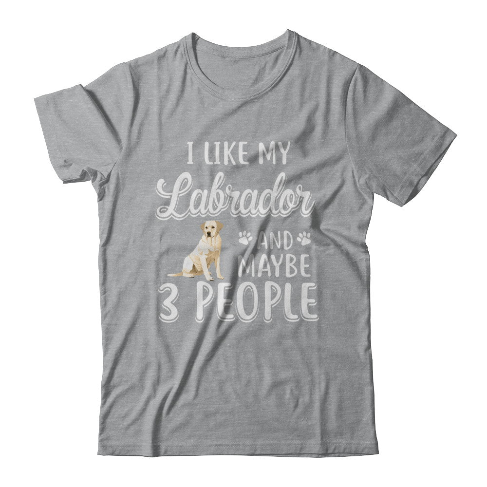 I Like My Labrador And Maybe 3 People T-Shirt & Hoodie | Teecentury.com