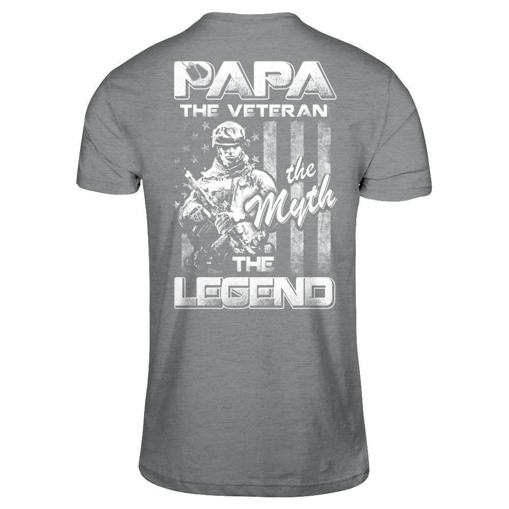 Papa The Veteran The Myth The Legend T-Shirt & Hoodie | Teecentury.com