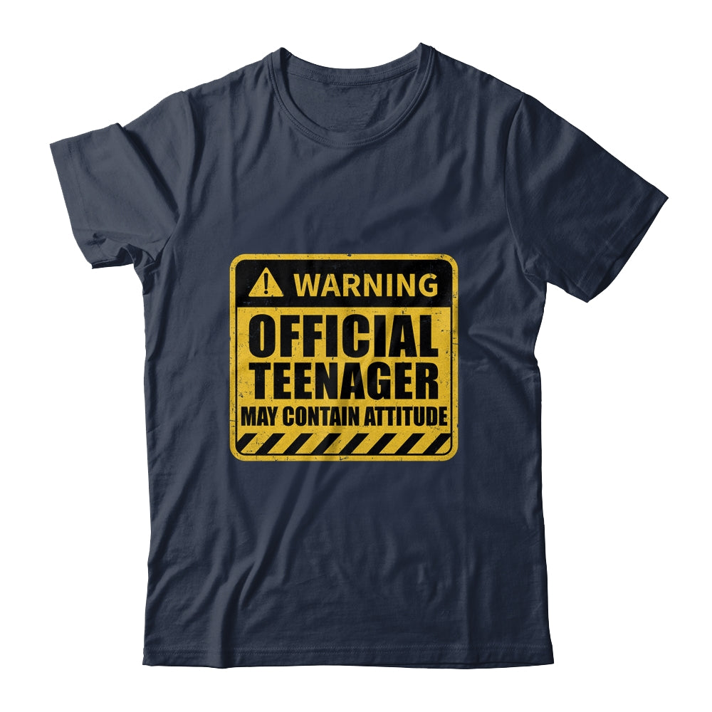13 Birthday Official Teenager May Contain Attitude Math 13th Birthday Shirt & Hoodie | teecentury