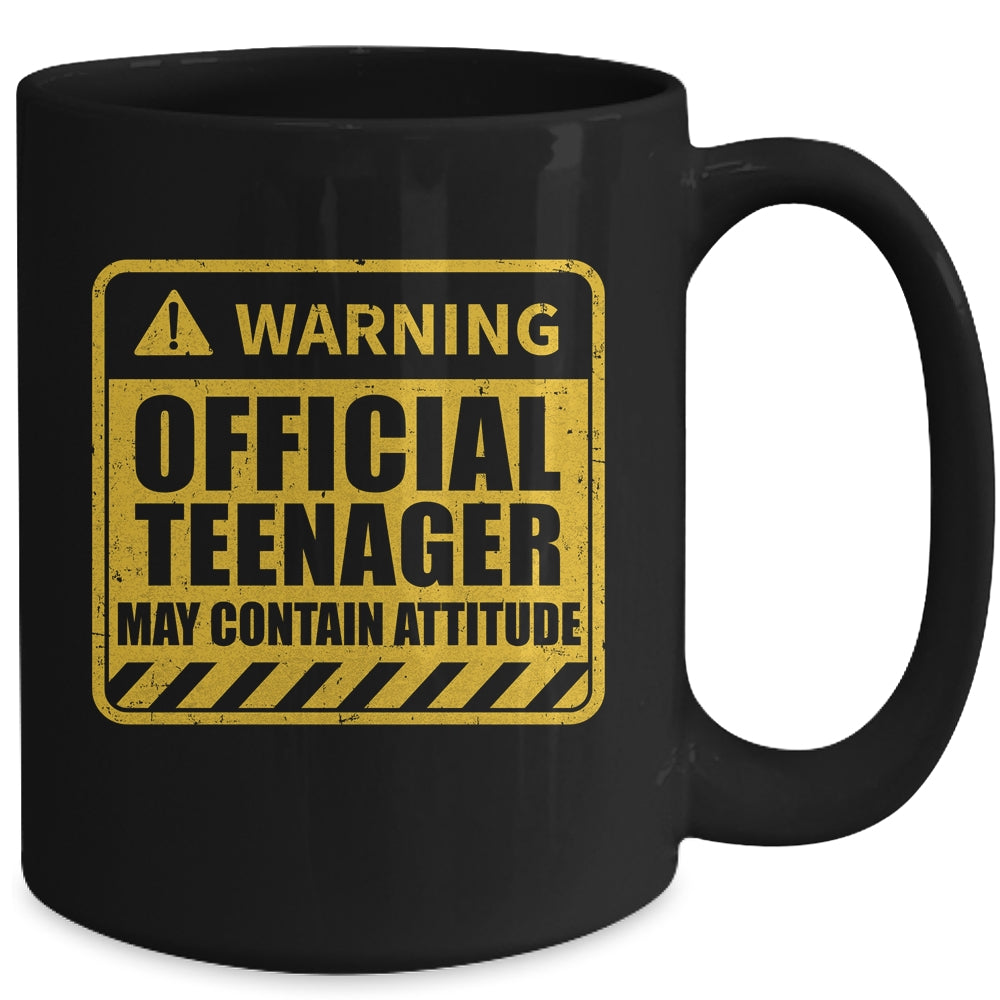 13 Birthday Official Teenager May Contain Attitude Math 13th Birthday Mug | teecentury
