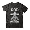 God Will Give Me Strength Grey Gray Cancer Ribbon Gift T-Shirt & Hoodie | Teecentury.com