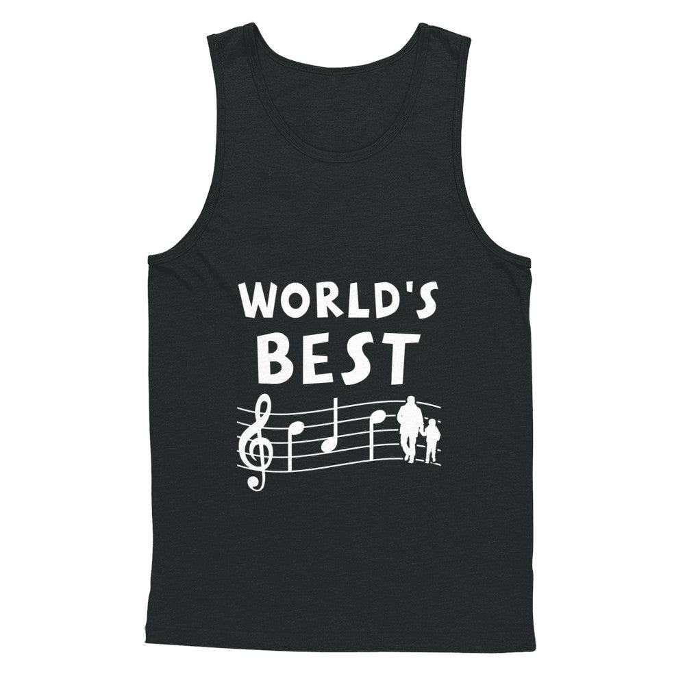 World's Best Dad Ever Treble Clef Musician Fathers Day T-Shirt & Hoodie | Teecentury.com