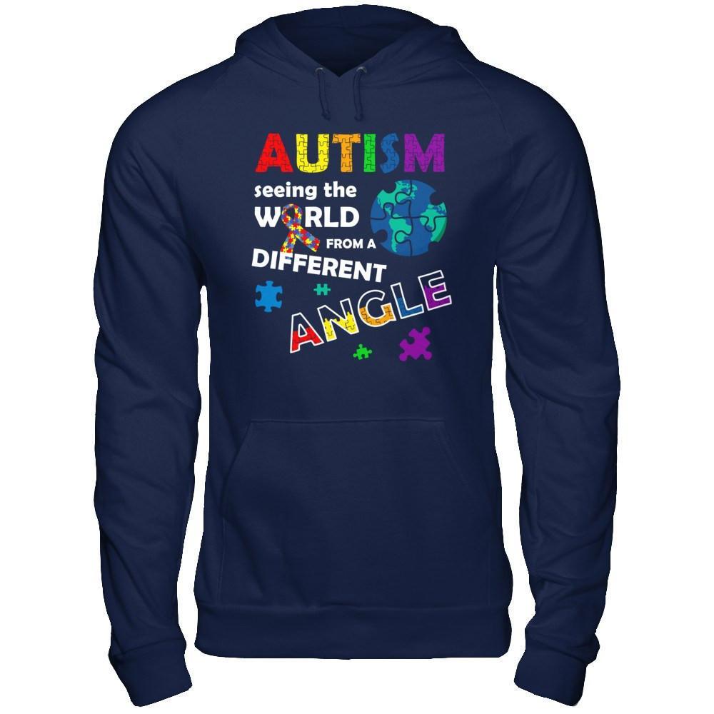 Autism Seeing The World Differently Angel T-Shirt & Hoodie | Teecentury.com