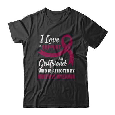 Multiple Myeloma Awareness Support Burgundy Girlfriend Boyfriend T-Shirt & Hoodie | Teecentury.com