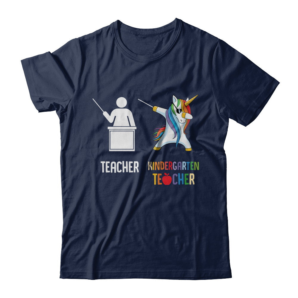 Dabbing Unicorn Kindergarten Teacher Funny Gifts Dab T-Shirt & Hoodie | Teecentury.com