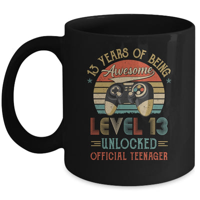 13th Birthday Boy Official Teenager Level 13 Unlocked Game Mug Coffee Mug | Teecentury.com