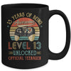 13th Birthday Boy Official Teenager Level 13 Unlocked Game Mug Coffee Mug | Teecentury.com