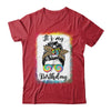 13th Birthday Decoration Girl Messy Bun 13 Years Old Tie Dye Shirt & Tank Top | teecentury